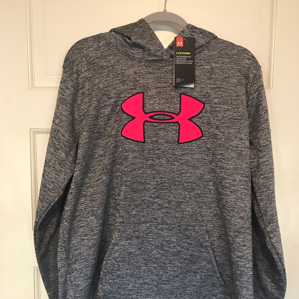 NWT under armor women’s xl hot pink hoodie